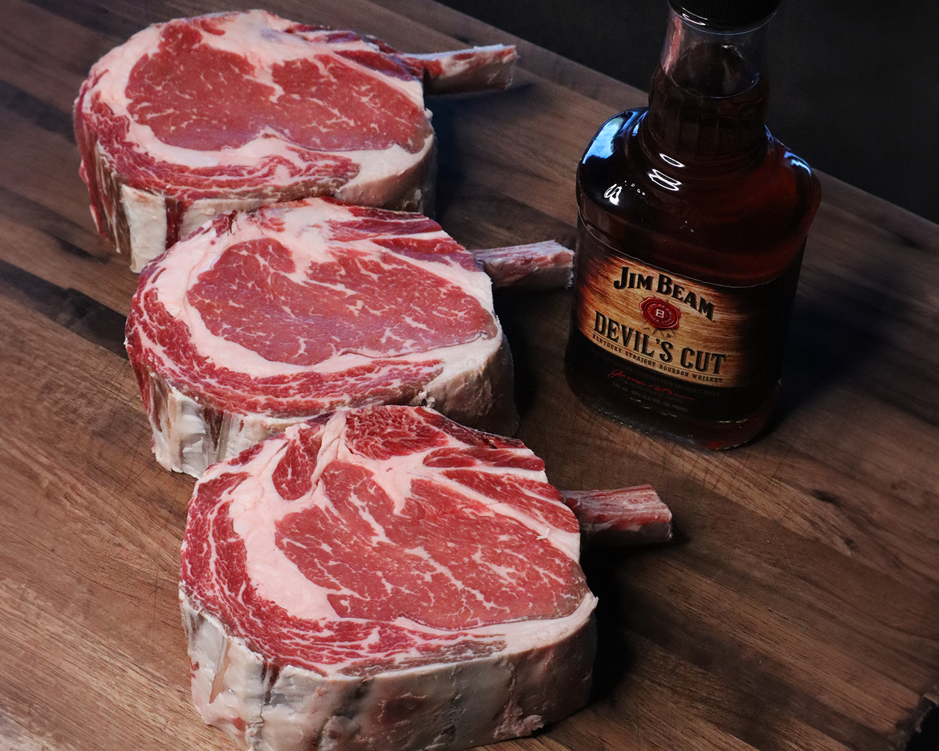 Devil's Cut Bourbon-Aged Prime Bone-In Ribeye 22oz.
