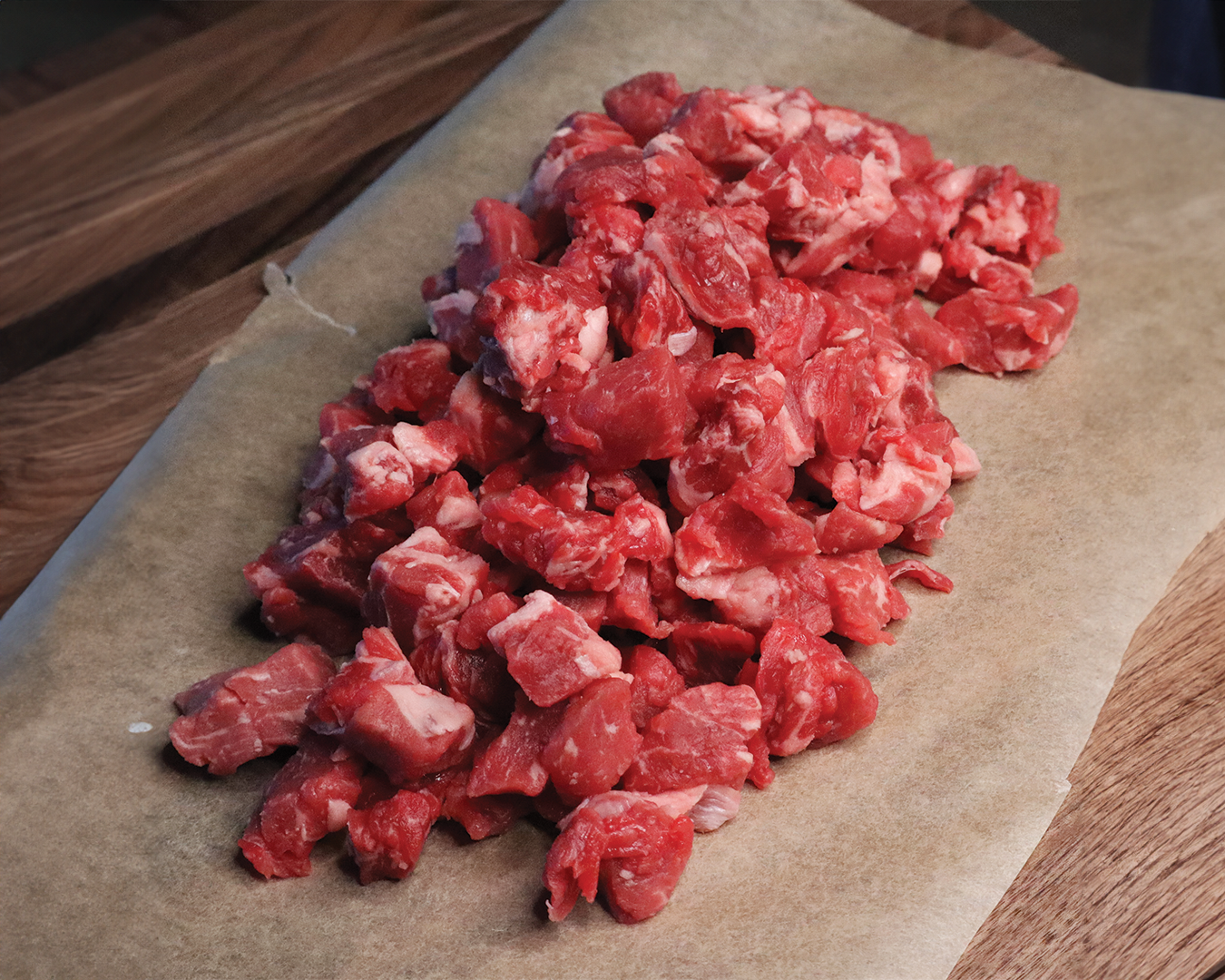 1 LB Choice Diced Ribeye