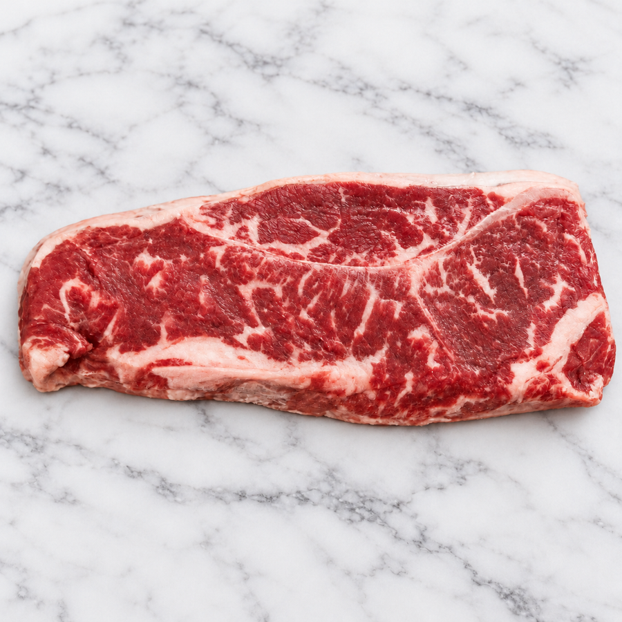 USDA Prime Black Angus NY Strip Sizzler Steak