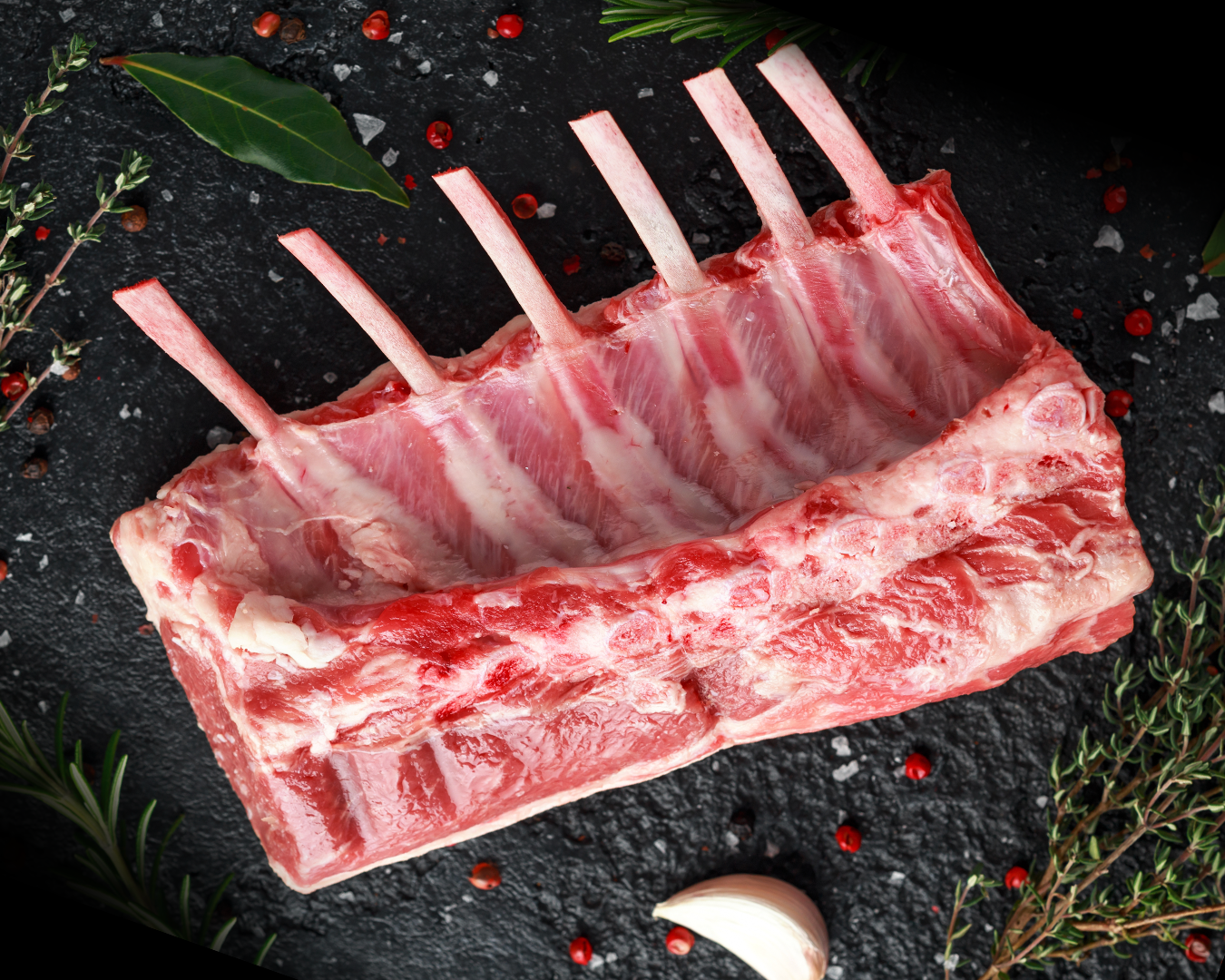 Domestic Frenched Lamb Rib Rack