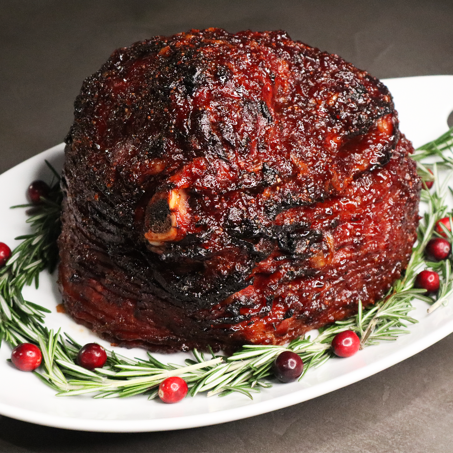 Cranberry-Orange Glazed Dearborn Ham