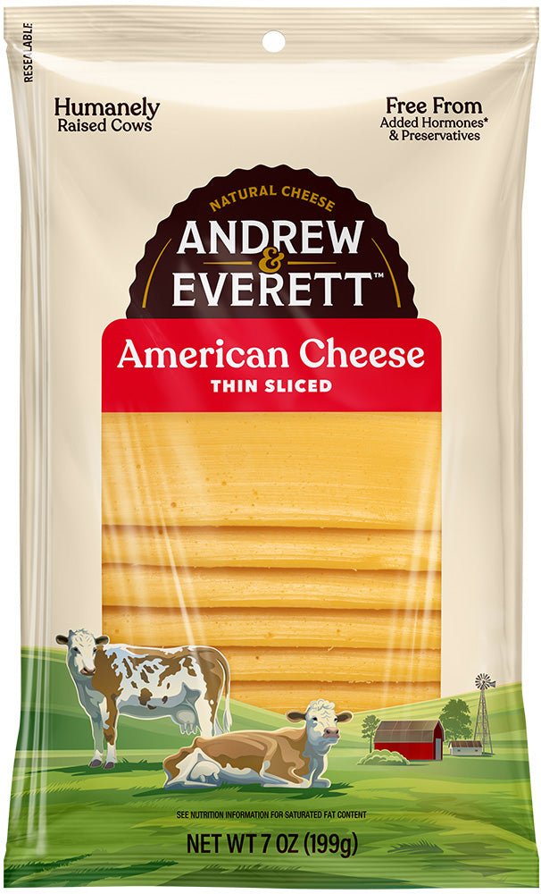 Andrew & Everett Sliced American Cheese