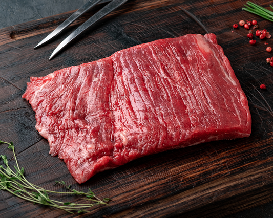 Certified Piedmontese Grass Fed Beef Flat Iron Steak 8oz