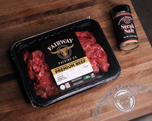 1 LB Choice Diced Ribeye