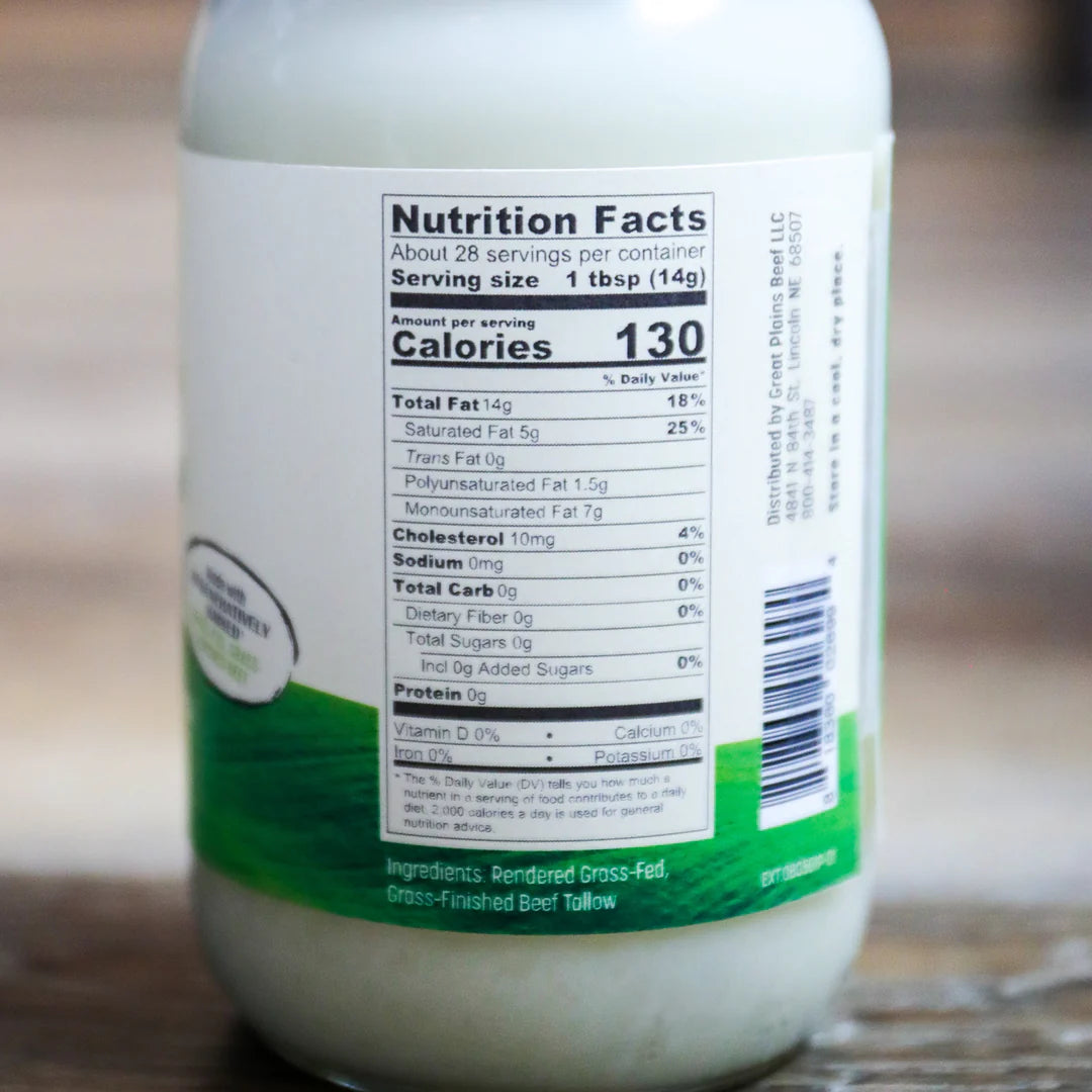 Piedmontese Grass-Finished Beef Tallow
