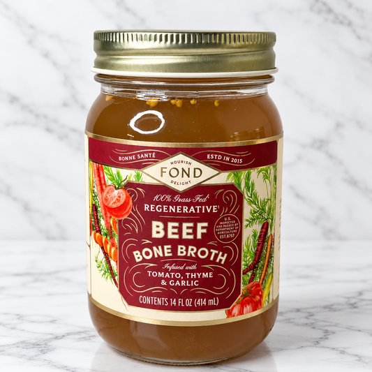 Tomato & Thyme Grass-Fed Beef Bone Broth 14oz