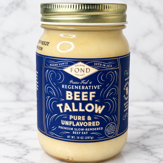 Pure & Unflavored Regenerative Beef Tallow 14 OZ