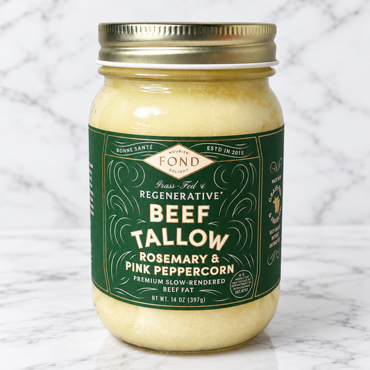 Rosemary & Pink Peppercorn Regenerative Beef Tallow 14oz