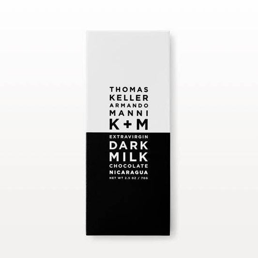 K+M Chocolate - K+M Extravirgin Nicaragua Dark Milk 51%, 2.5oz