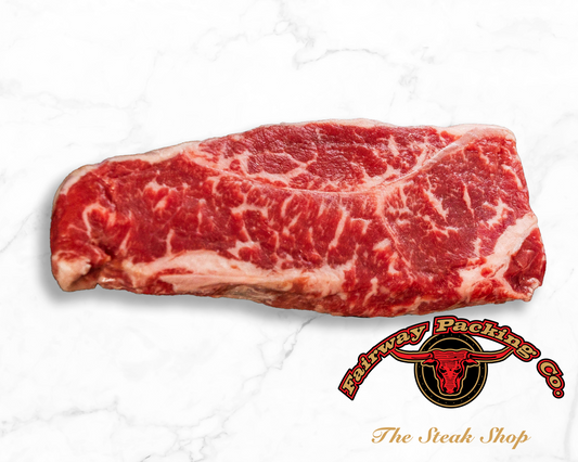 USDA Prime Black Angus Beef NY Strip Sizzler Steak