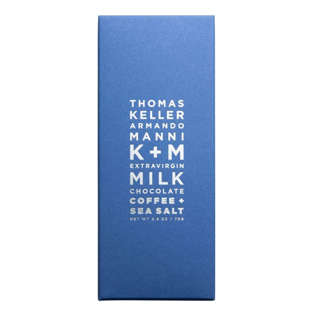 K+M Chocolate - K+M Extravirgin Coffee + Sea Salt 49%, 2.5oz